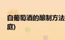 白葡萄酒的酿制方法(白葡萄酒的酿制方法家庭)