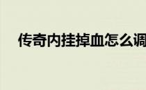 传奇内挂掉血怎么调(传奇简单挂怎么调)