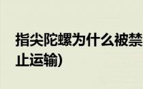 指尖陀螺为什么被禁止(指尖陀螺为什么被禁止运输)