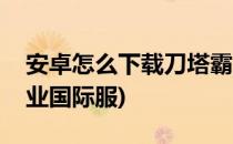 安卓怎么下载刀塔霸业(安卓怎么下载刀塔霸业国际服)