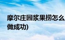 摩尔庄园浆果捞怎么做(摩尔庄园浆果捞怎么做成功)
