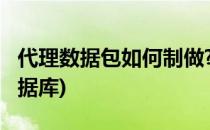 代理数据包如何制做?(代理数据包如何制做数据库)