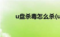 u盘杀毒怎么杀(u盘杀毒杀不干净)