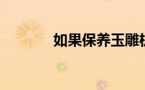 如果保养玉雕机(玉雕机使用)