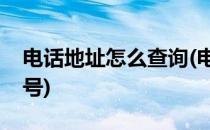 电话地址怎么查询(电话地址怎么查询快递单号)