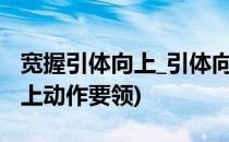 宽握引体向上_引体向上组合训练(宽握引体向上动作要领)