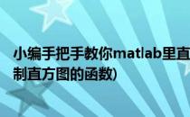 小编手把手教你matlab里直方图(柱形图)操作(matlab中绘制直方图的函数)