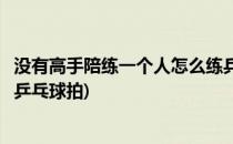 没有高手陪练一个人怎么练乒乓(没有高手陪练一个人怎么练乒乓球拍)