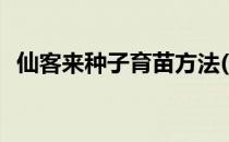 仙客来种子育苗方法(仙客来种子种植方法)