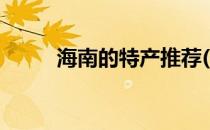 海南的特产推荐(海南最好的特产)
