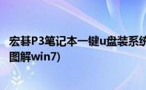 宏碁P3笔记本一键u盘装系统win7教程(宏碁u盘装系统步骤图解win7)