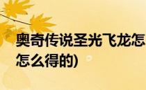 奥奇传说圣光飞龙怎么得(奥奇传说圣光飞龙怎么得的)