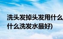 洗头发掉头发用什么洗发水(洗头发掉头发用什么洗发水最好)