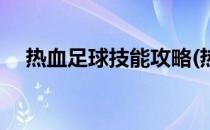 热血足球技能攻略(热血足球技能攻略表)