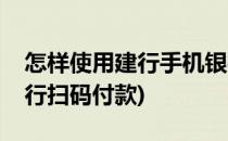 怎样使用建行手机银行(怎样使用建行手机银行扫码付款)