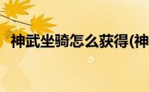 神武坐骑怎么获得(神武坐骑怎么获得金币)