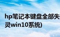hp笔记本键盘全部失灵(hp笔记本键盘全部失灵win10系统)