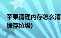 苹果清理内存怎么清(苹果清理内存怎么清理缓存垃圾)