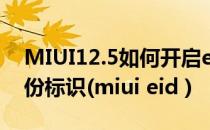 MIUI12.5如何开启eID公民身份网络电子身份标识(miui eid )