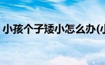 小孩个子矮小怎么办(小孩个子矮小怎么办呢)