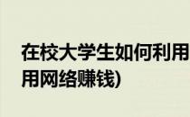 在校大学生如何利用网络赚钱(大学生怎样利用网络赚钱)