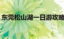 东莞松山湖一日游攻略(东莞松山湖游览攻略)