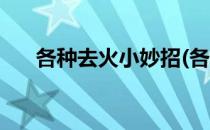 各种去火小妙招(各种去火小妙招大全)