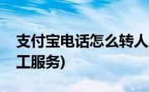 支付宝电话怎么转人工(支付宝电话怎么转人工服务)
