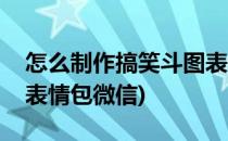 怎么制作搞笑斗图表情包(怎么制作搞笑斗图表情包微信)