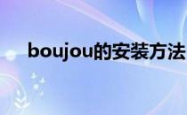 boujou的安装方法(怎么安装bonjour)