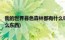 我的世界暮色森林都有什么BOSS(我的世界暮色森林都有什么东西)