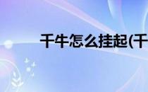 千牛怎么挂起(千牛怎么挂起客服)
