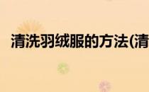 清洗羽绒服的方法(清洗羽绒服的方法妙招)