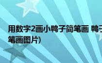 用数字2画小鸭子简笔画 鸭子简笔画怎么画(数字2小鸭子简笔画图片)
