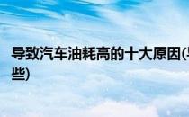 导致汽车油耗高的十大原因(导致汽车油耗高的十大原因有哪些)