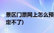 景区门票网上怎么预定(景区门票网上怎么预定不了)