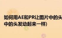 如何用AE和PR让图片中的头发动起来(如何用ae和pr让图片中的头发动起来一样)