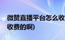 微赞直播平台怎么收费的(微赞直播平台怎么收费的啊)