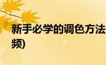 新手必学的调色方法(新手必学的调色方法视频)