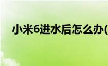 小米6进水后怎么办(小米6进水了怎么办)