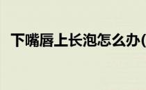 下嘴唇上长泡怎么办(下嘴唇里长泡怎么办)