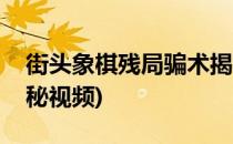 街头象棋残局骗术揭秘(街头象棋残局骗术揭秘视频)