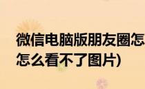 微信电脑版朋友圈怎么看(微信电脑版朋友圈怎么看不了图片)