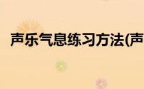 声乐气息练习方法(声乐教学中的气息训练)