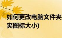如何更改电脑文件夹图标(如何更改电脑文件夹图标大小)