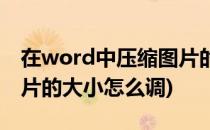 在word中压缩图片的大小(在word中压缩图片的大小怎么调)