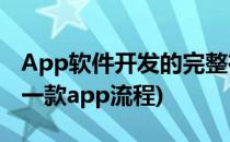 App软件开发的完整在线流程 一看就懂(开发一款app流程)