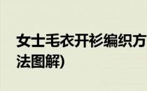 女士毛衣开衫编织方法(女士毛衣开衫编织方法图解)