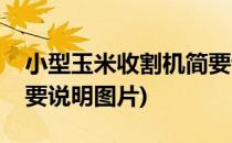 小型玉米收割机简要说明(小型玉米收割机简要说明图片)