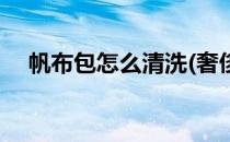 帆布包怎么清洗(奢侈品帆布包怎么清洗)